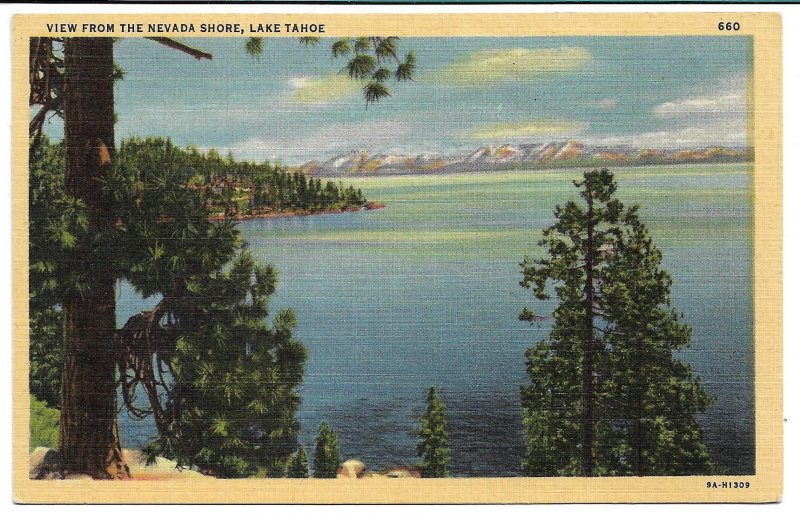 Lake Tahoe, NV - View from the Nevada Shore