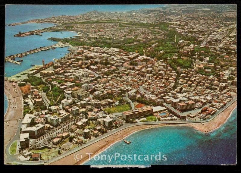 Rhodes - General view of the town.