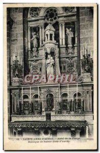 Old Postcard Sainte Anne D & # 39Auray Altar Basilica Virgin