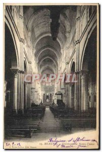 Old Postcard Beaune inside Notre Dame