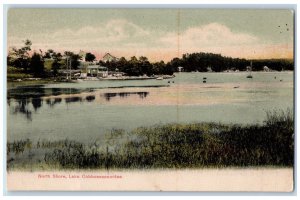 c1905 North Shore Lake Cobbosseecontee Maine ME Vintage Unposted Postcard 