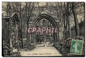 Postcard Old Paris Cluny Square