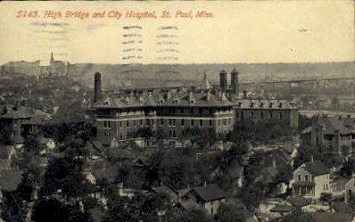 High Bridge and City Hospital in St. Paul, Minnesota