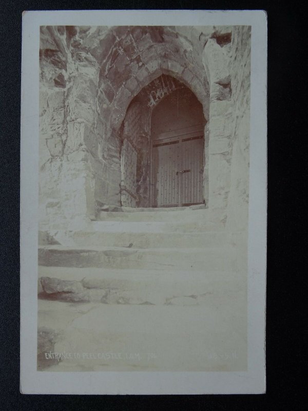 Isle of Man ENTRANCE TO PEEL CASTLE c1911 RP Postcard