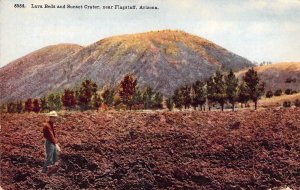 Early 1900's, Lava Beds and Sunset Crater, Near Flagstaff, Az. ,  Old Postcard