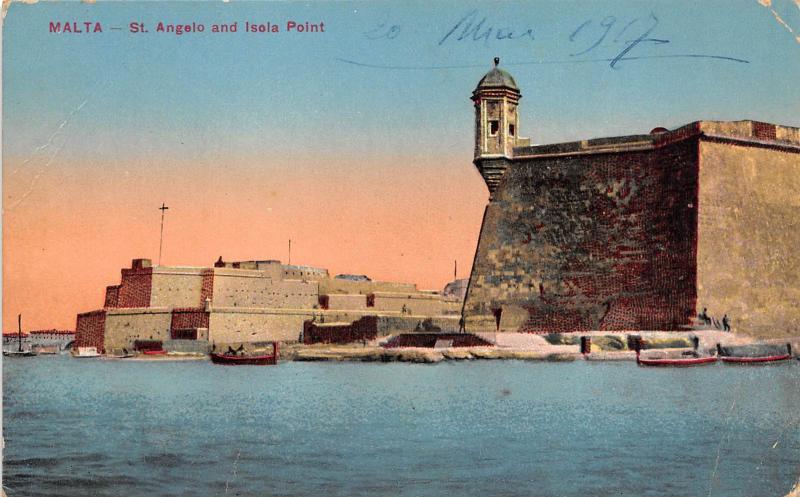 BF35289 malta st angelo and isola point  front/back scan