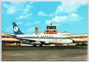 Aviation Postcard Sabena Airlines Boeing 737-229 OO-SDP Antwerp Airport EW12