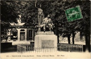 CPA TREGUIER - Statue d'Ernest Renan (994723)