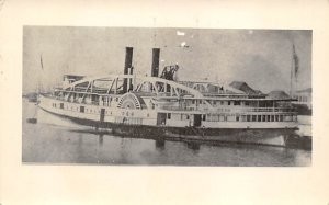 Plymouth Rock River Steamship, Printed Photo Ferry Boat Ship 