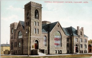 Central Methodist Church Calgary Alberta AB Unused Royal Curio Postcard H40