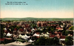 Postcard Aerial View of The City of Port Arthur, Ontario, Canada