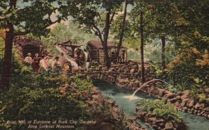 Vintage Postcard 1952 Grist Mill Entrance Rock City Gardens Lookout Mountain TN