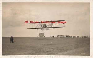 CA, Los Angeles, California, RPPC, 1910 Aviation Meet, Hoxsey Sets Record