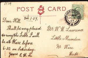 Genealogy Postcard - Lawrence - Little Munden, Nr Ware, Hertfordshire  RF219