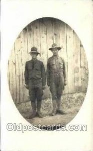 WWI Real Photo Military Soldier in Uniform Unused 