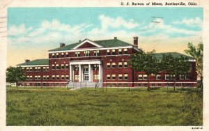 Vintage Postcard 1953 U. S. Bureau of Mines Building Bartlesville Oklahoma OK