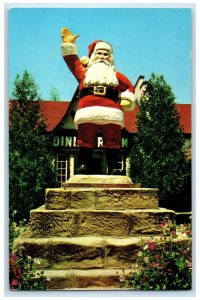 1960 Santa Clause Statue Santa Clause Land Santa Clause Indiana IN Postcard