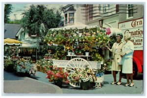 1971 Flower Mart Photographed Spots Main Street Disneyland Anaheim CA Postcard