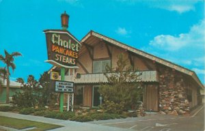 Anaheim, California Chalet Steak & Pancake House on Katella Ave, Chrome Postcard