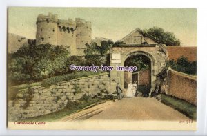h1753 - Isle of Wight - Early View of Entrance to Carisbrooke Castle - Postcard