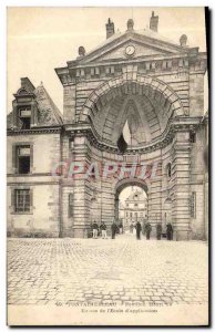 Old Postcard Fontainebleau Pavillon Henri Entree From & # 39Ecole D & # 39App...