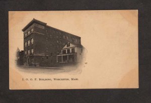 MA IOOF Building Odd Fellows Home Mass Worcester Massachusetts Postcard Vintage