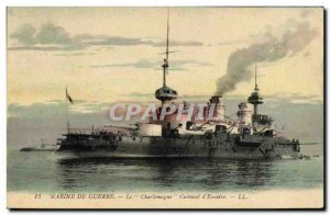 Old Postcard Boat War Charlemagne Wing Breastplate