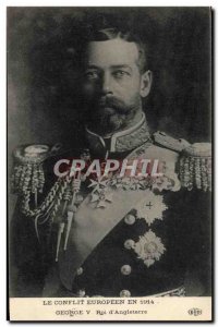 Old Postcard Militaria King George V d & # 39Angleterre