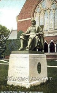 Statue of John Harvard - Cambridge, Massachusetts MA  