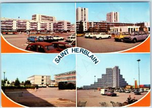 c1970s Saint Herblain, France Greetings Apartments Renault, Simca Cars 4x6 PC M5