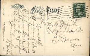 Somerville MA Union Square c1910 Postcard