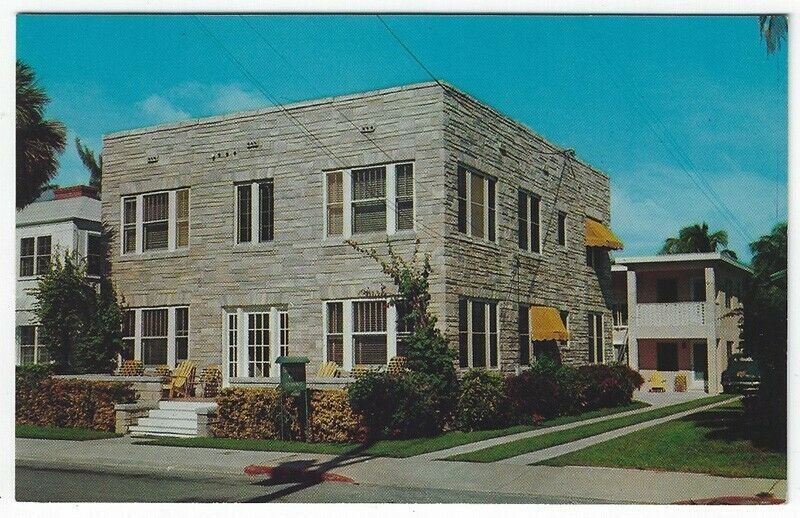 Fort Lauderdale, Florida, Vintage Postcard View of Stanley's Beach Apartments