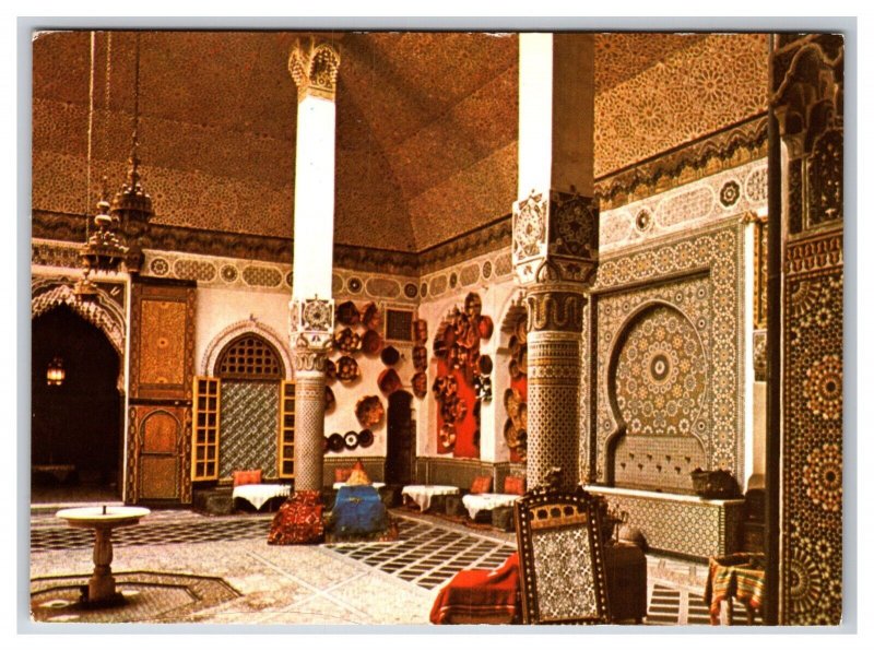 Palais Medhi Interior Marrakech Morocco UNP Continental Postcard O21
