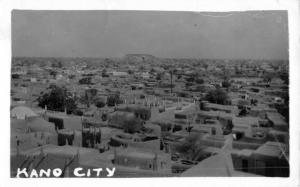 Kano Nigeria Birdseye View Of Town Real Photo Antique Postcard K23562
