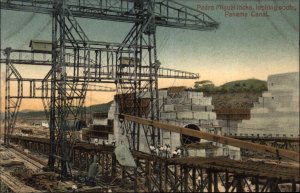 PANAMA CANAL Pedro Miguel Locks Looking South c1910 Postcard