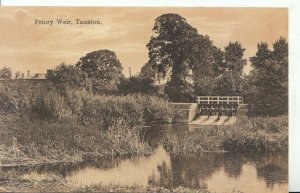 Somerset Postcard - Priory Weir - Taunton - Ref 9282A