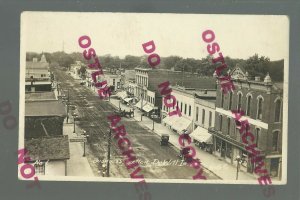 DeWitt IOWA RPPC 1907 MAIN STREET nr Clinton Davenport Grand Mound Maquoketa