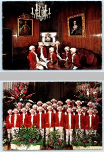 2 Postcards VIENNA, AUSTRIA ~ Auersperg Palace MOZART BOYS CHOIR Singers 4x6