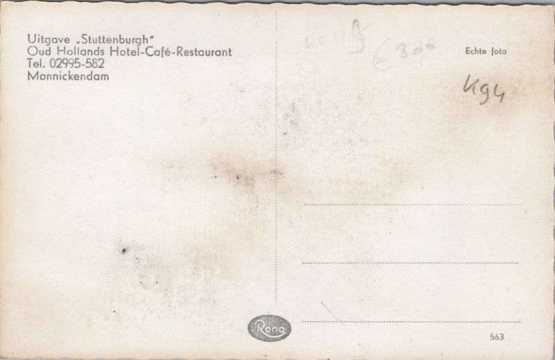 Netherlands Panorama Monnickendam RPPC 04.96