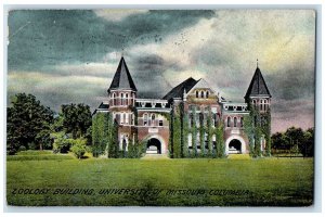 1911 Zoology Building University Exterior Building Missouri Columbia MO Postcard