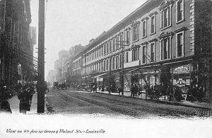 View on fourth Avenue Green and walnut Louisville KY