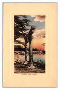 Chuzenji Lake View Nikko Japan UNP Unused DB Postcard T6