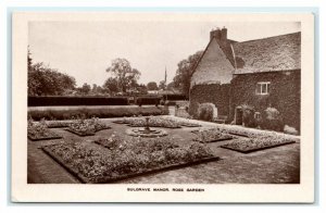 Sulgrave Manor Rose Garden Banbury Northamptonshire England UK Postcard