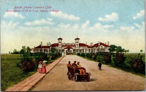 Vtg 1910s South Shore Country Club Lake Shore Chicago Illinois IL Postcard