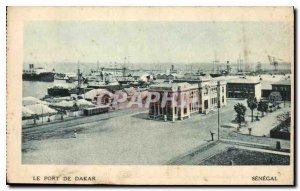 Old Postcard The Port of Dakar