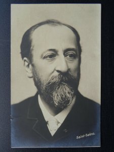 Musical French Composer CAMILLE SAINT SEANS c1910 RP Postcard