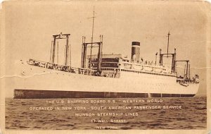 S S Western World Munson Steamship Line Ship 