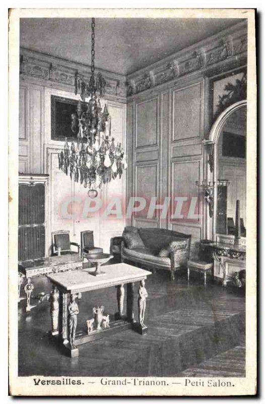 Postcard Old Versailles Grand Trianon Petit Salon