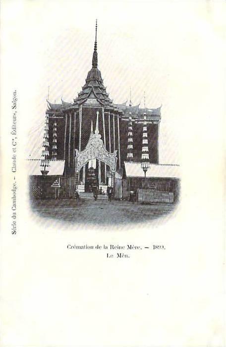 Cambodge - Crémation de la Reine Mère, 1899, Le Mên