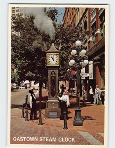 Postcard Gastown Steam Clock, Vancouver, Canada